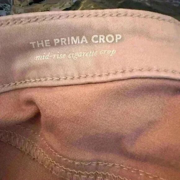 AG Adriano Goldschmied Women's Jeans 31 Prima Crop Cigarette Pink  Denim - Picture 6 of 9